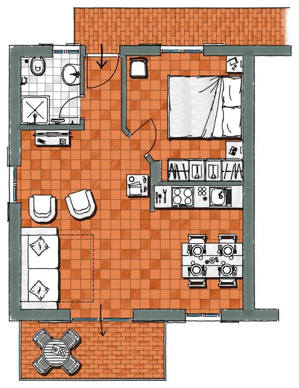 Casa Paola Apartment Vesta Luaran gambar